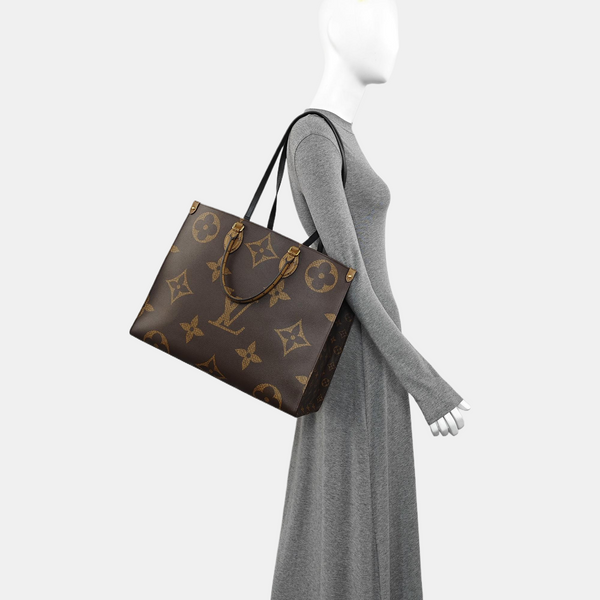 ONTHEGO GM Monogram Coated Canvas Brown