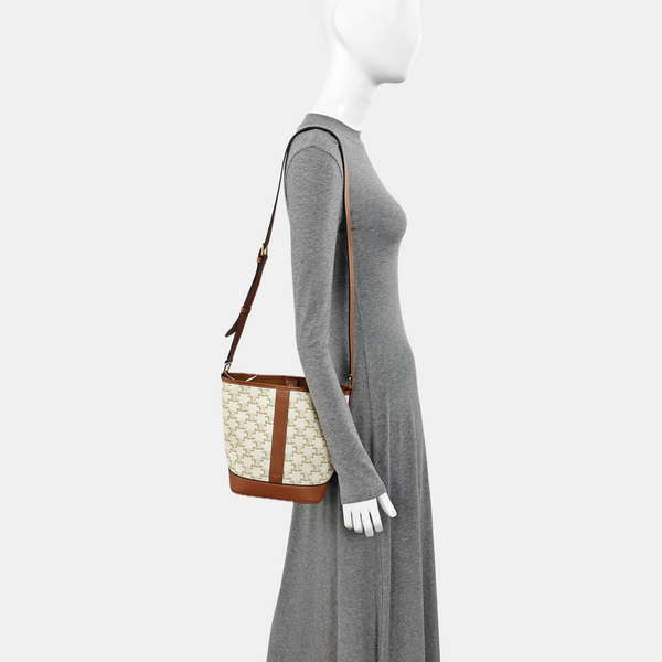 TRIOMPHE CANVAS Small Coated Canvas Beige