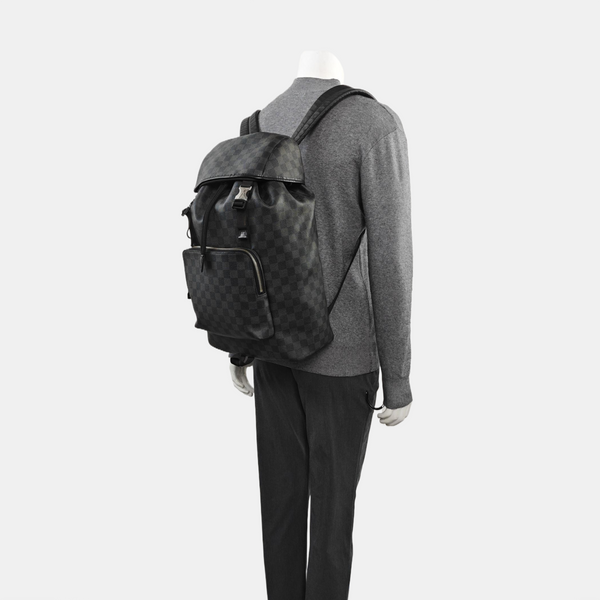 ZACK Damier Graphite Coated Canvas Gray