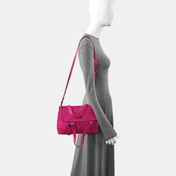 Calfskin Shoulder Bag Red