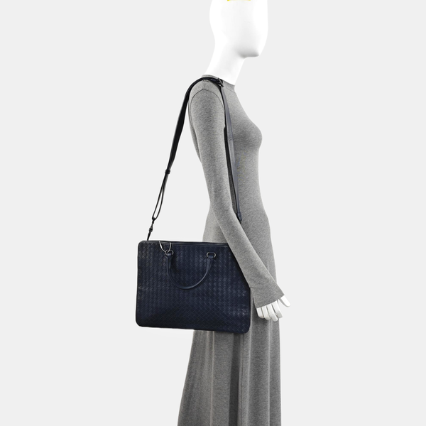 Calfskin Shoulder Bag Blue