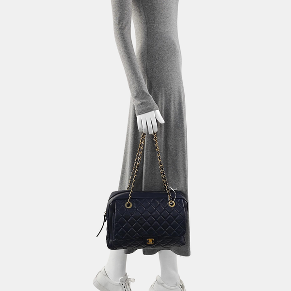Quilted Lambskin Blue