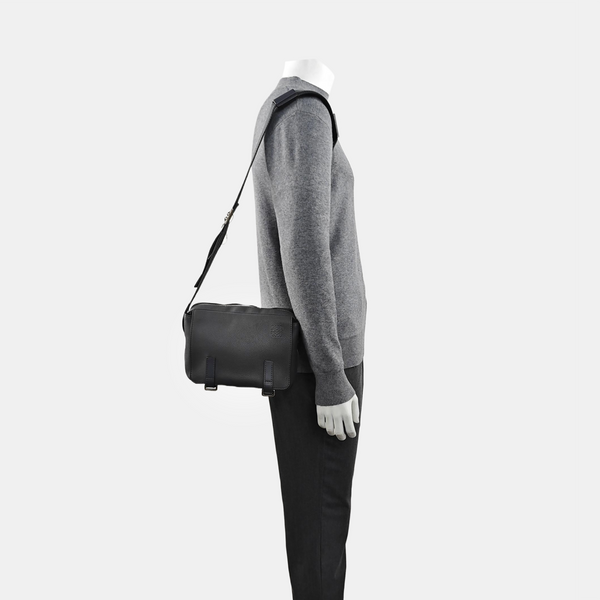 Calfskin Shoulder Bag Extra Small Gray