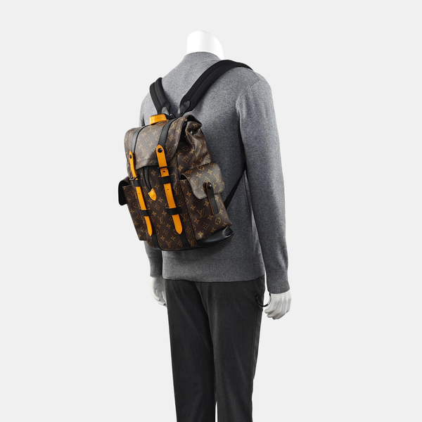 CHRISTOPHER PM Monogram Coated Canvas Brown