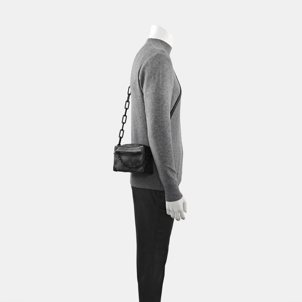 SOFT TRUNK Mini Monogram Coated Canvas Black