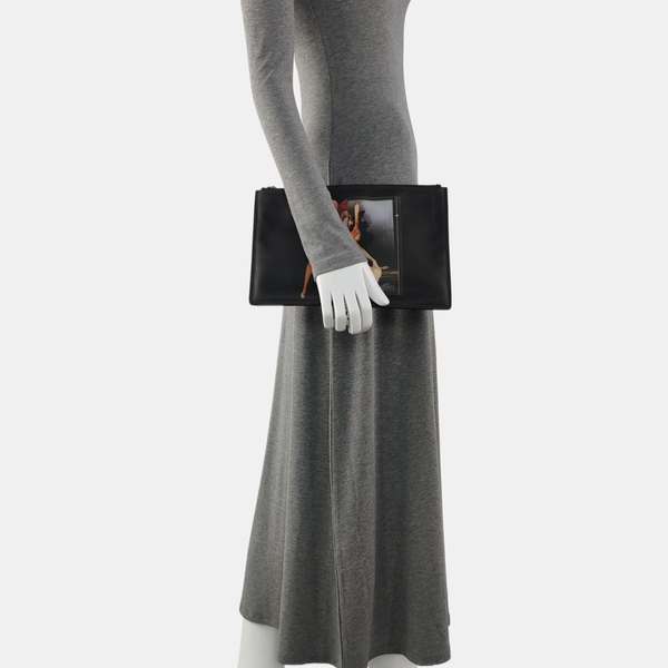 Calfskin Clutch Black