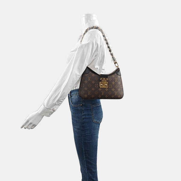 TWINNY Monogram Coated Canvas Brown