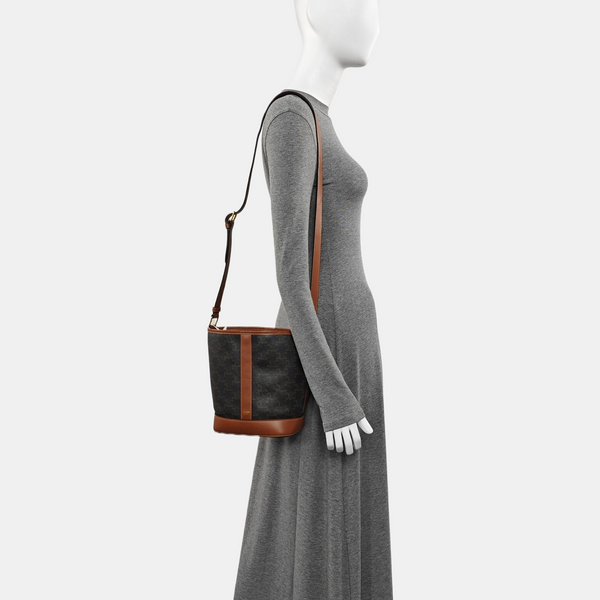 TRIOMPHE CANVAS Small Coated Canvas Brown