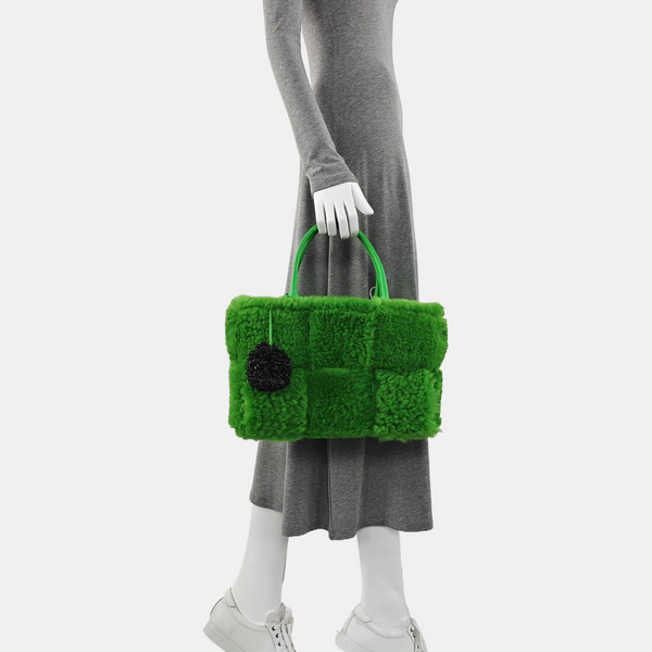 Authenticated pre-owned Arco Sheepskin Green - Tote Bag at Looply