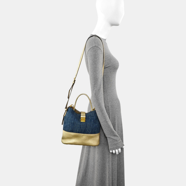 Denim Shoulder Bag Blue