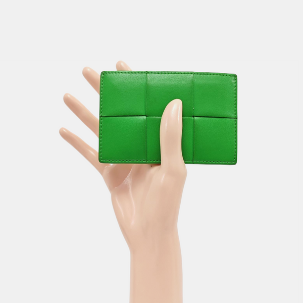 Calfskin Card Holder Green