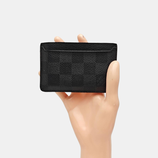 Néo Damier Graphite Coated Canvas Black Card Holder