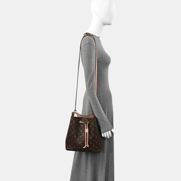 NÉONOÉ MM Monogram Coated Canvas Brown