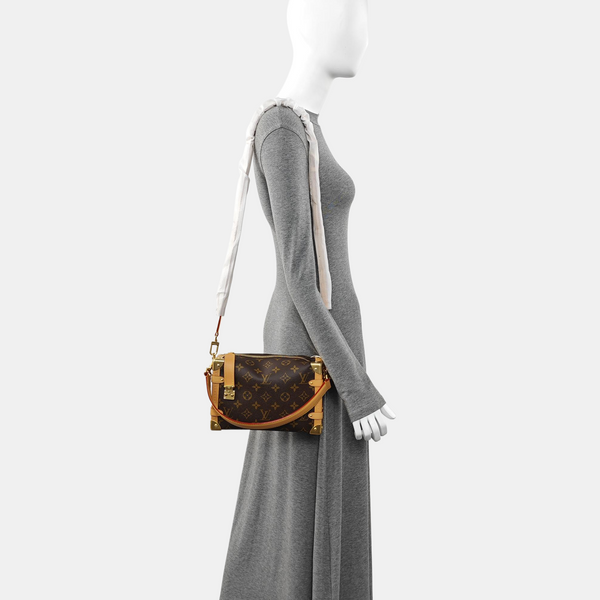 SIDE TRUNK MM Monogram Coated Canvas Brown