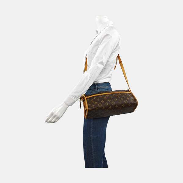 POPINCOURT Monogram Coated Canvas Brown