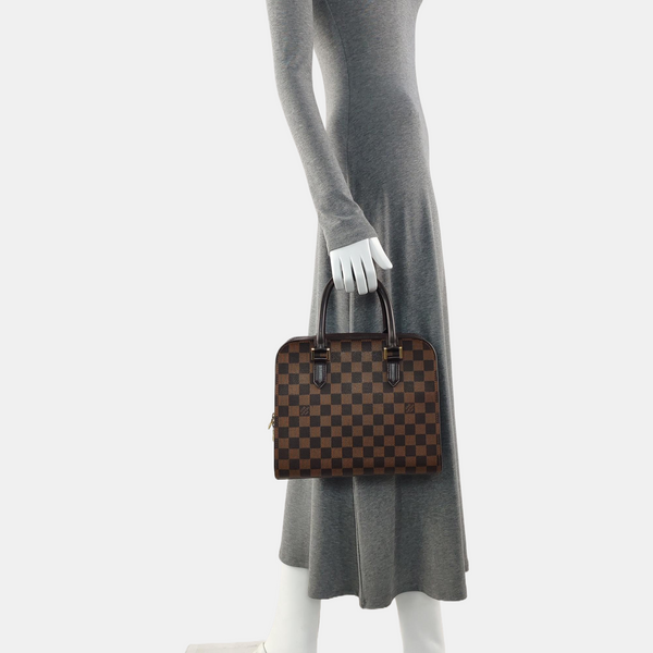 TRIANA Damier Ebene Coated Canvas Brown