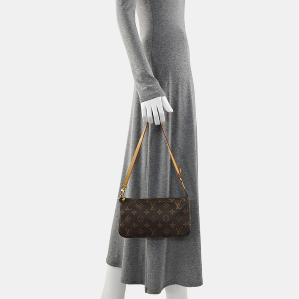 ACCESSOIRES GM Monogram Coated Canvas Brown