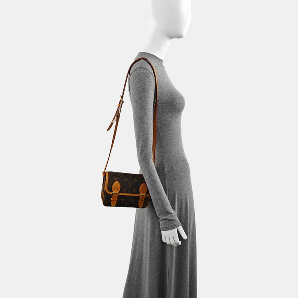 SATCHEL Mini Monogram Coated Canvas Brown