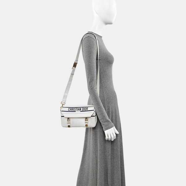 Diorcamp Small Calfskin White