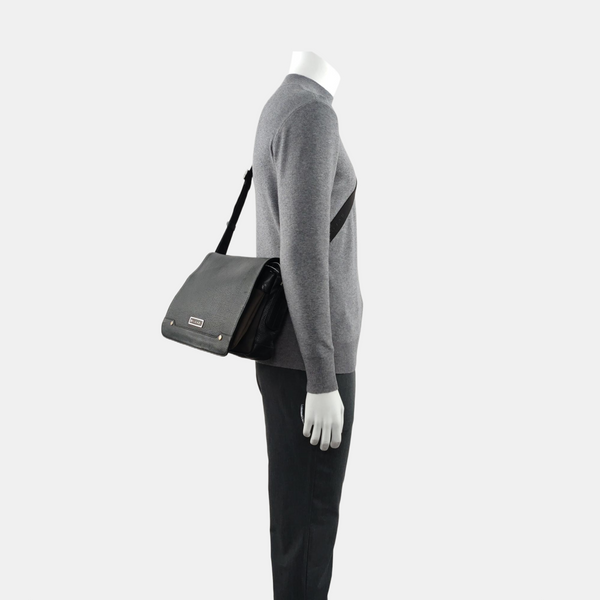 Calfskin Shoulder Bag Black