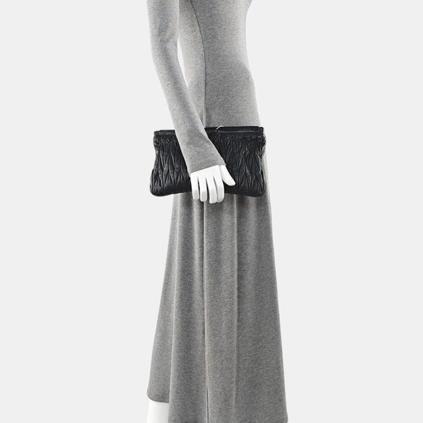 Lambskin Clutch Black