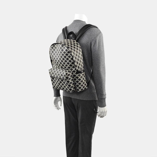 Coated Canvas Backpack Black