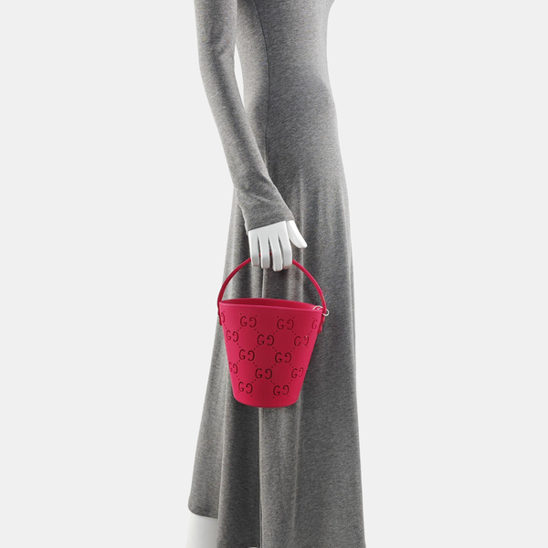 Special Material Top Handle Bag Red