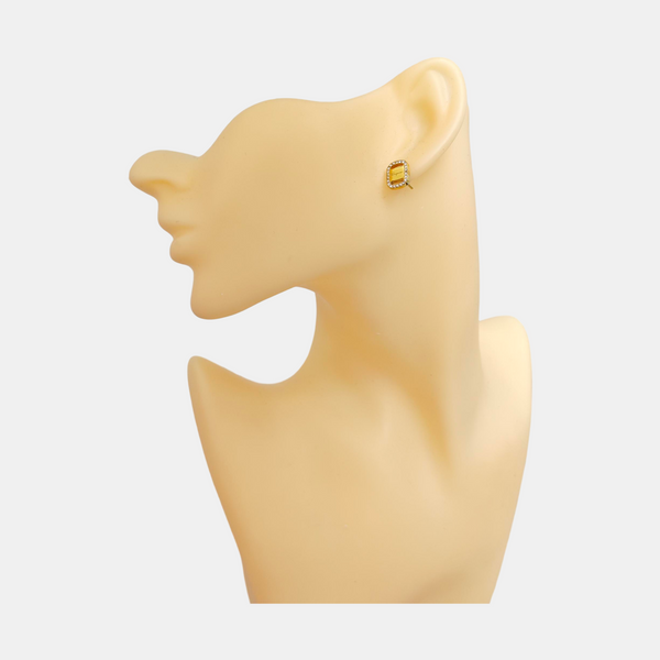 Metal Gold Stud Earrings