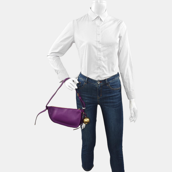 Calfskin Shoulder Bag Mini Purple