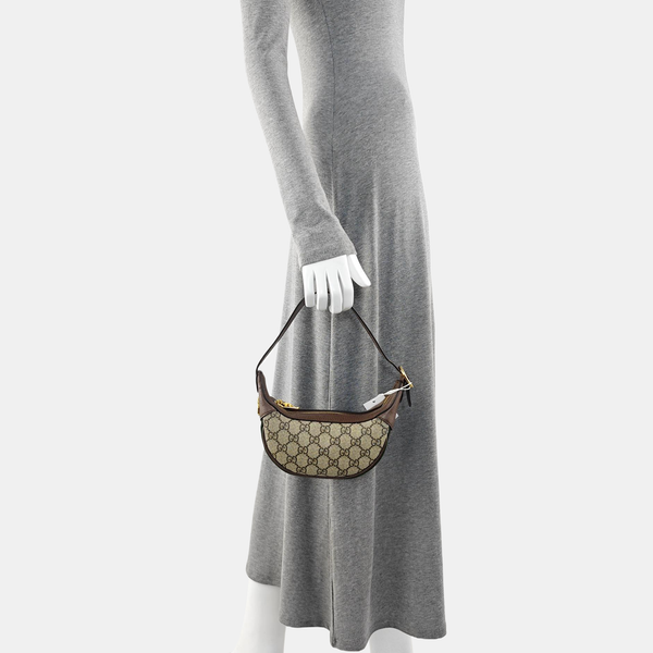 Ophidia Mini Monogram Coated Canvas Beige