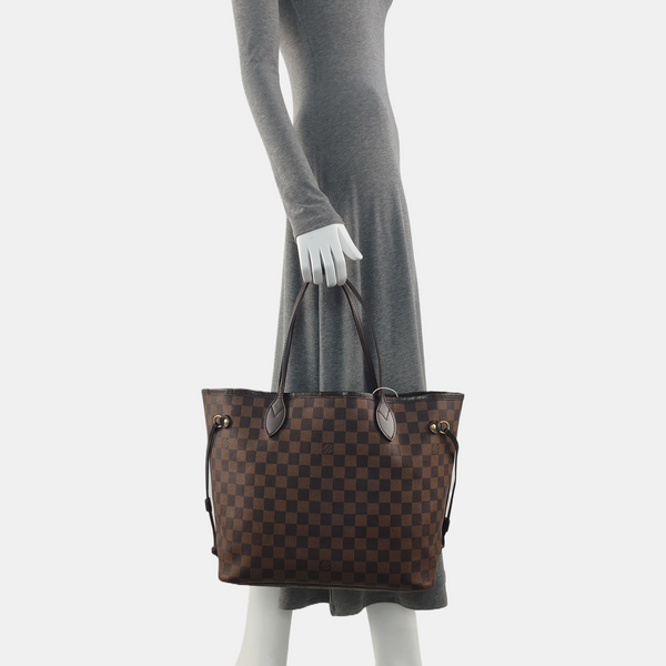Authenticated pre-owned NEVERFULL MM Coated Canvas Brown - Tote Bag at Looply