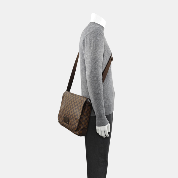BROOKLYN Damier Ebene Coated Canvas Brown