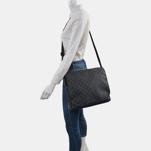 DANIEL Damier Graphite Coated Canvas Gray