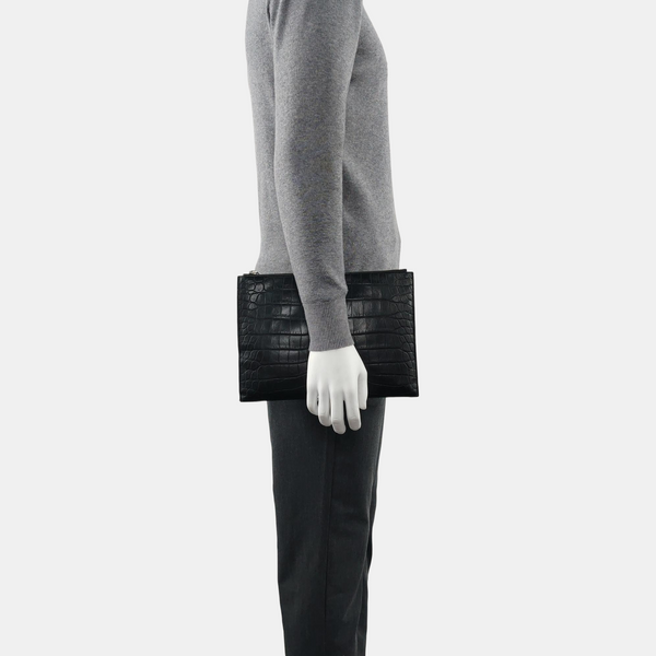 Calfskin Clutch Black