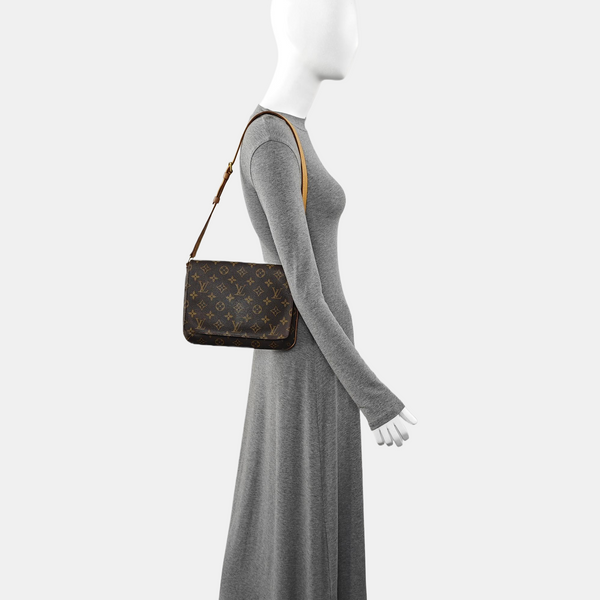 MUSETTE TANGO Monogram Coated Canvas Brown
