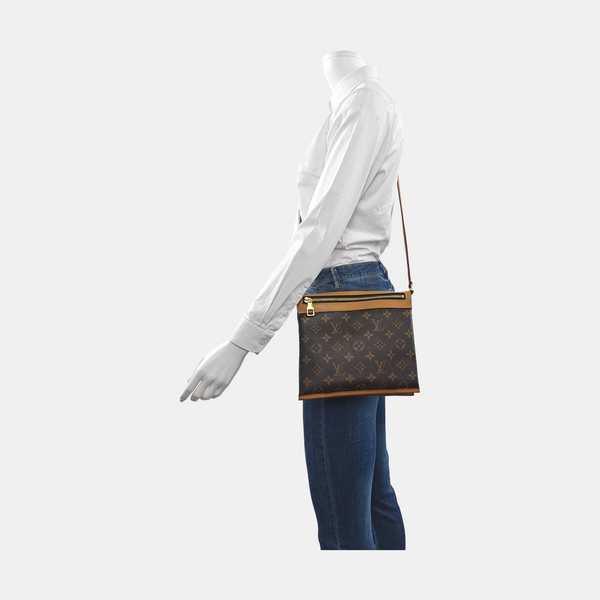 SAUMUR PM Monogram Coated Canvas Brown