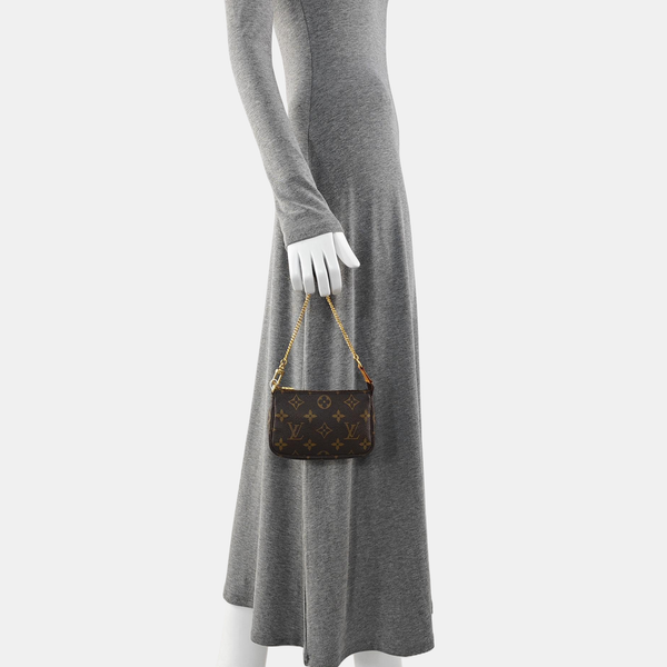 ACCESSOIRES Mini Monogram Coated Canvas Brown