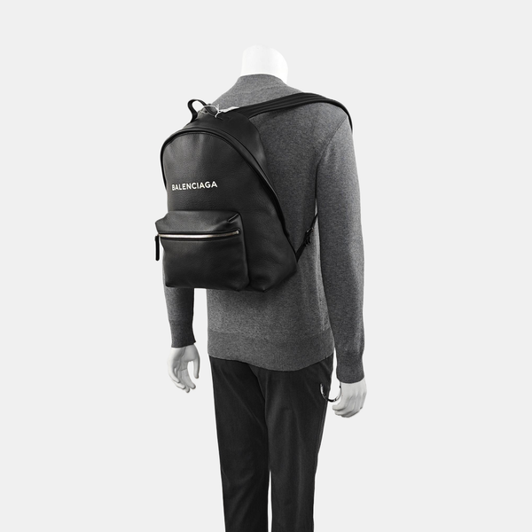 Calfskin Backpack Large Black