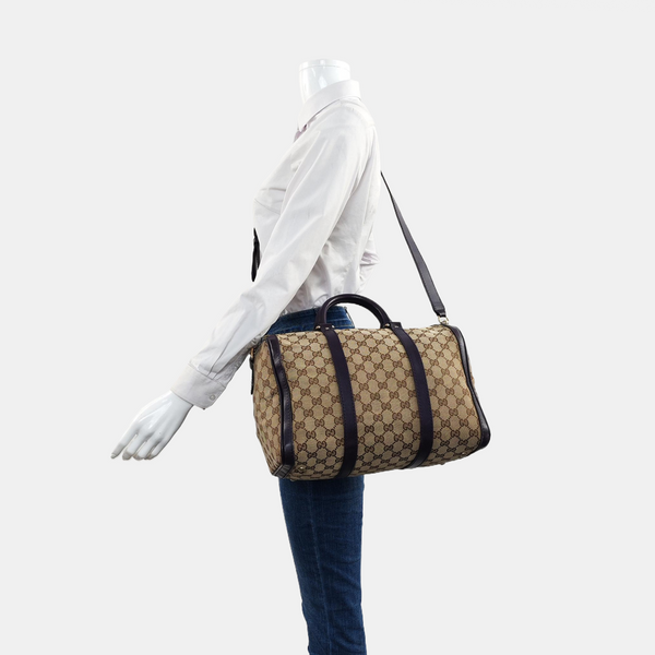 Boston Monogram Canvas Beige