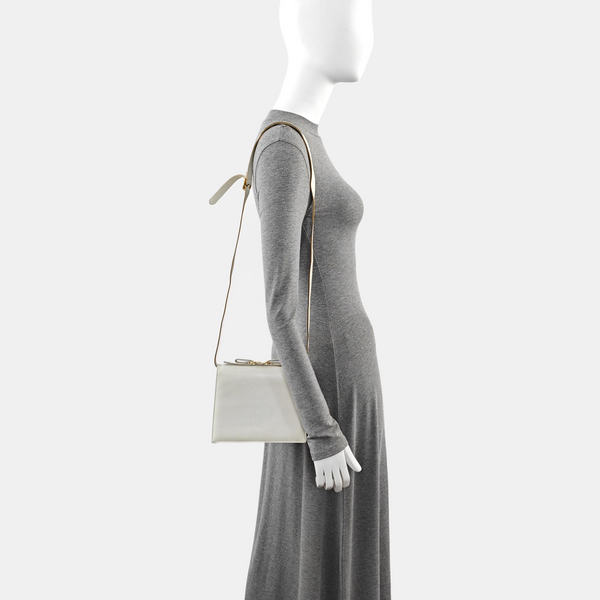 Calfskin Shoulder Bag White
