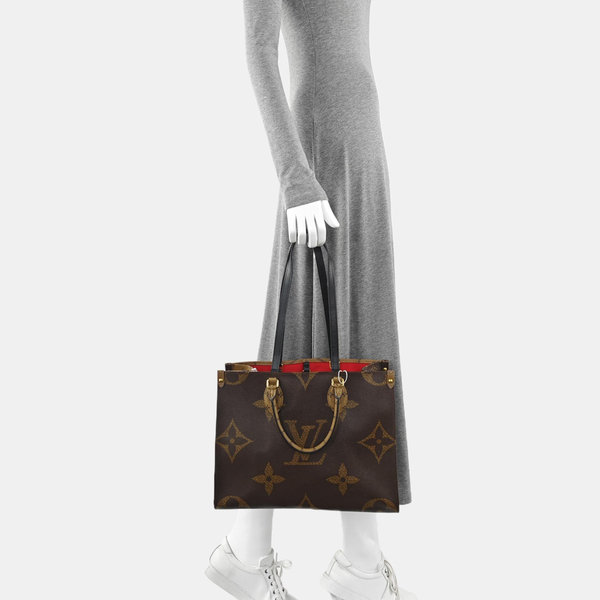 ONTHEGO MM Monogram Coated Canvas Brown