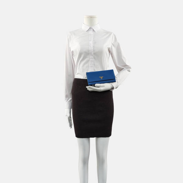 Leather Wallet Blue