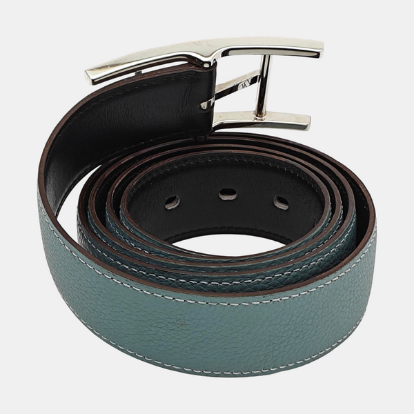 Leather Belt Blue