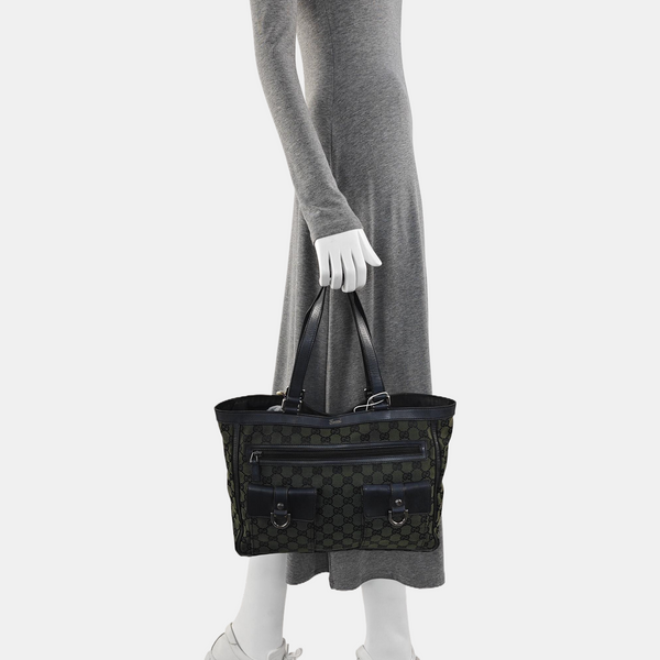 GG Imprime Monogram Canvas Green