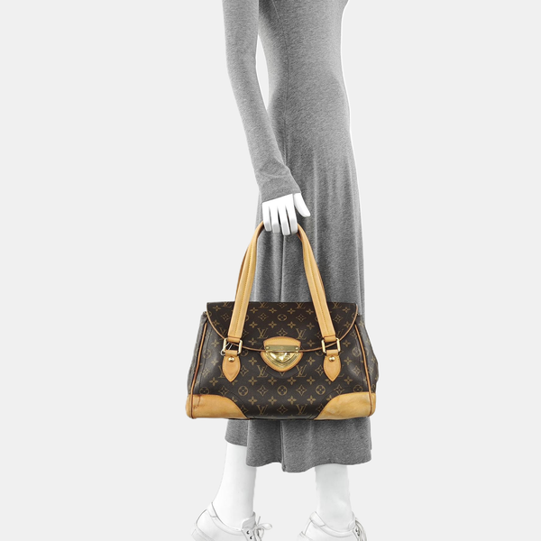 BEVERLY GM Monogram Coated Canvas Brown