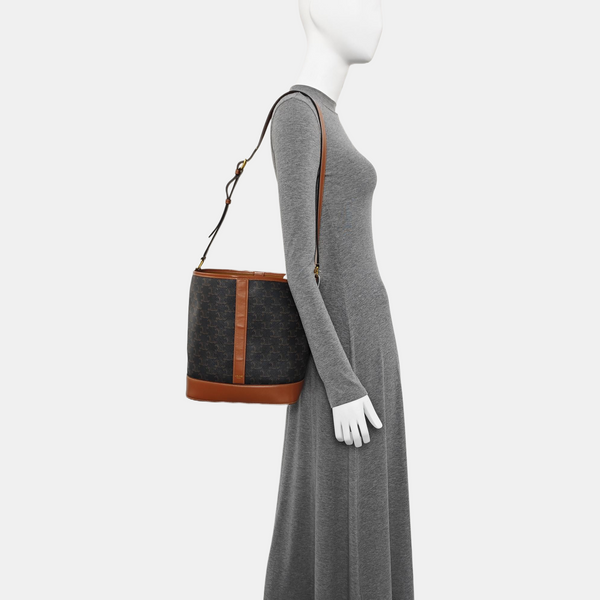TRIOMPHE CANVAS Small Coated Canvas Brown