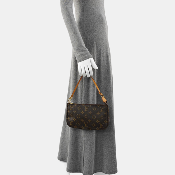 ACCESSOIRES Monogram Coated Canvas Brown
