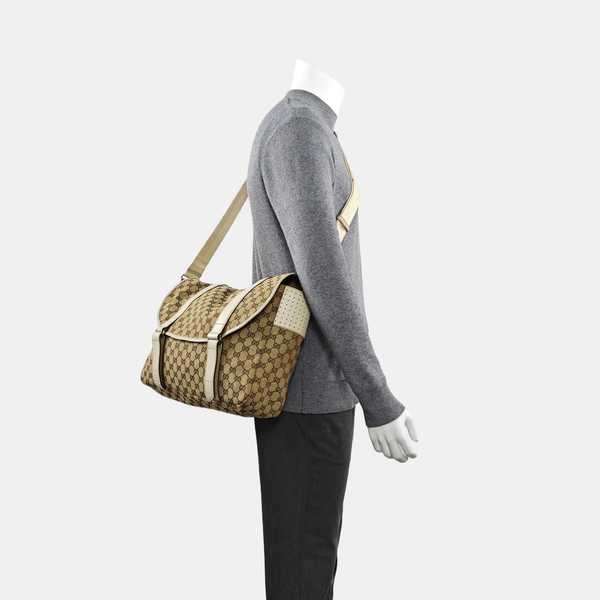 Monogram Canvas Crossbody Bag Large Black