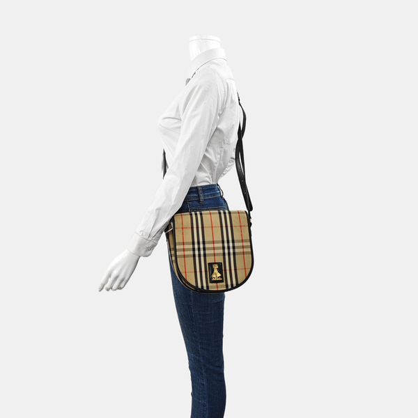 Canvas Crossbody Bag Beige