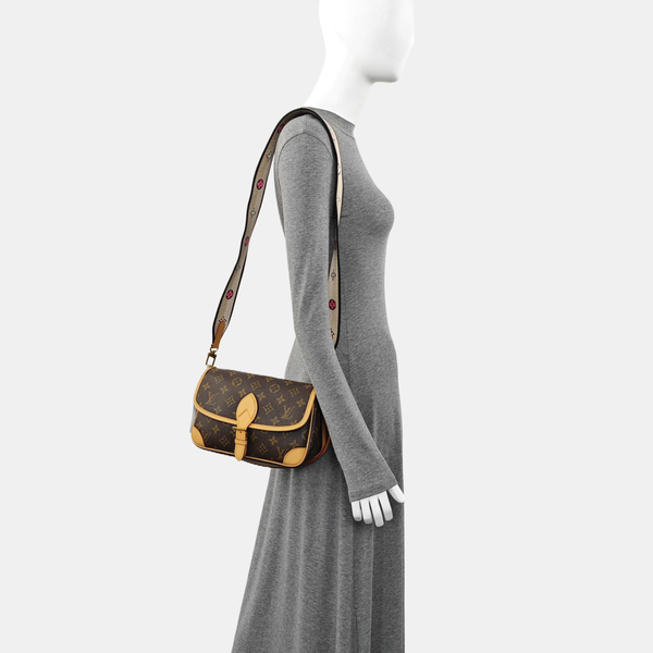 DIANE Monogram Coated Canvas Brown